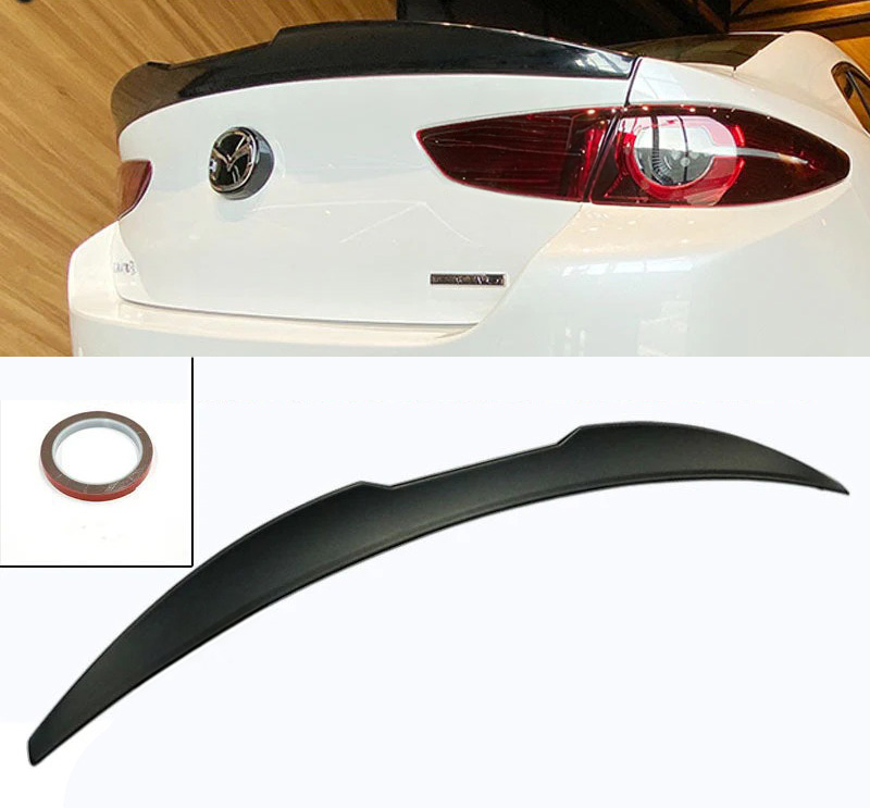 Image of ABS Dynamics Koffer Spoiler 4 Deurs Zwart ABS Plastic Mazda 3