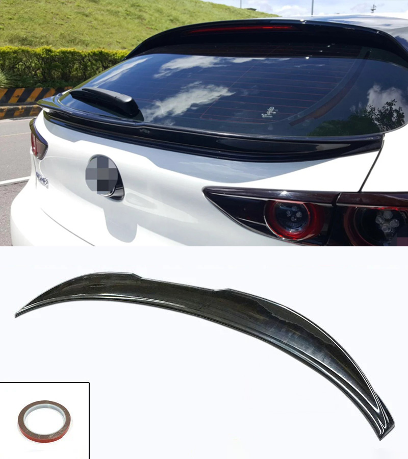 Image of ABS Dynamics Koffer Spoiler 5 Deurs Zwart ABS Plastic Mazda 3