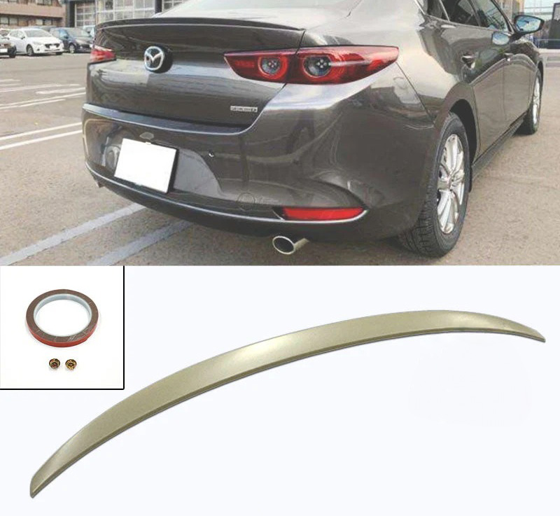 Image of ABS Dynamics Koffer Spoiler JDM Style 4 Deurs Ongeverfd ABS Plastic Mazda 3