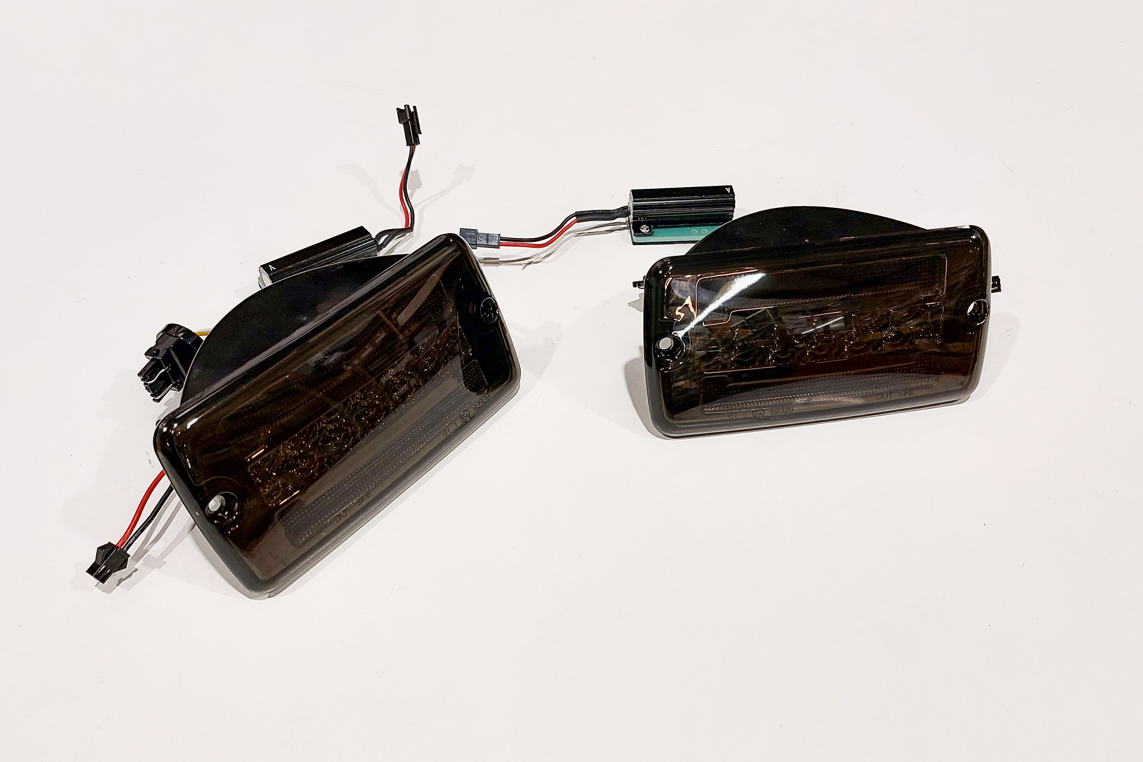 Image of SK-Import Voor Knipperlichten LED Smoke Glas Jeep Wrangler