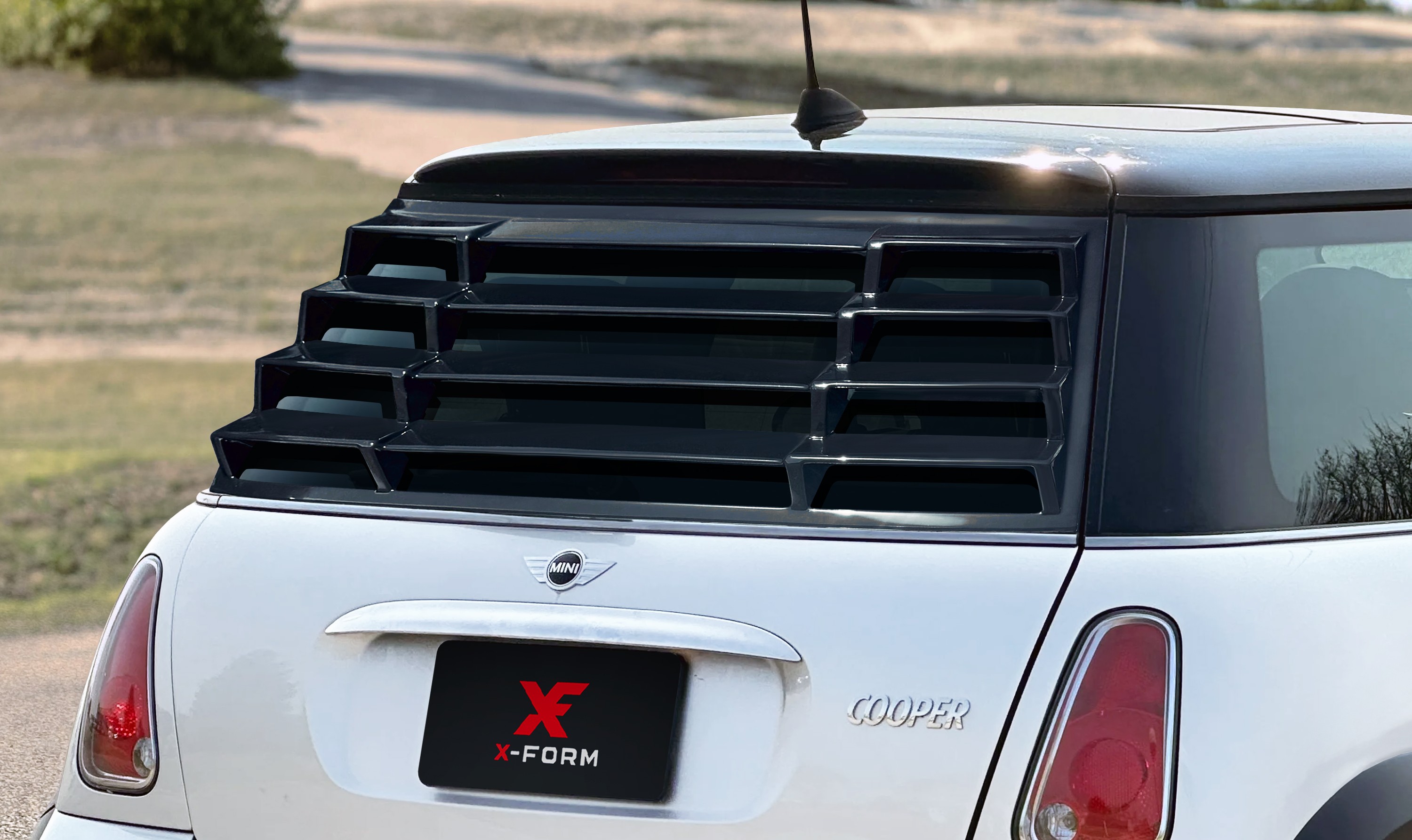 Image of ABS Dynamics Window Louvers Zwart ABS Plastic Mini Cooper Cooper