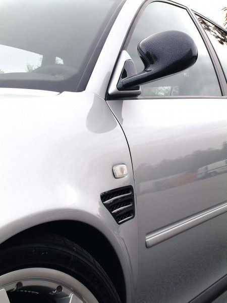 Image of SK-Import Zijspiegels One Arm Style Handmatig Verstelbaar Carbon