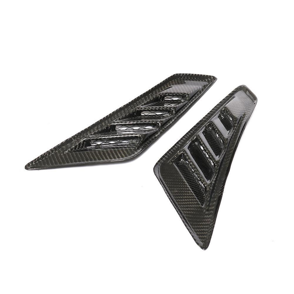 Image of CarbonWorks Inlaat Voorspatbord Carbon Honda Civic