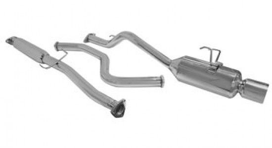 Image of DC Sports Cat-back Uitlaatsysteem Silent Roestvrij Staal Honda Civic