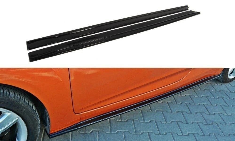 Image of Maxton Side Skirts Glanzend Zwart ABS Plastic Hyundai Velostar