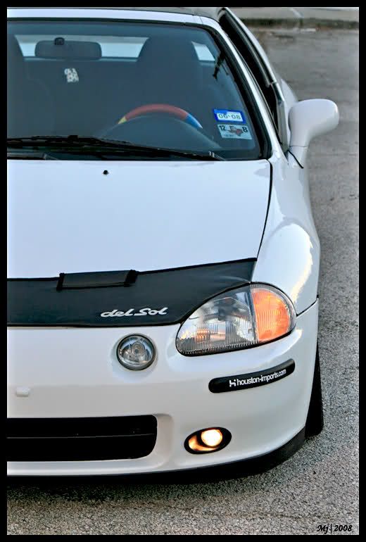 Image of Masterbra Steenslag Beschermer Del Sol Logo Zwart Vinyl Honda Del Sol