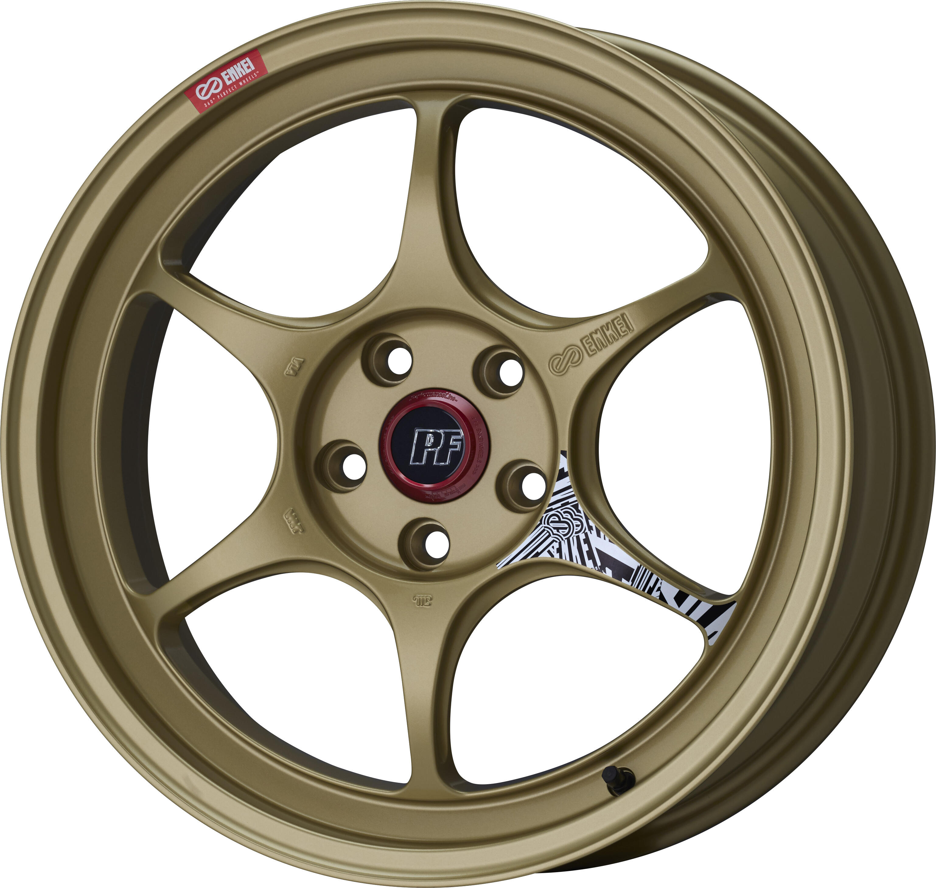 Image of Enkei PF06 Velgen 17 Inch 9.5J ET0 5x114.3 Gold