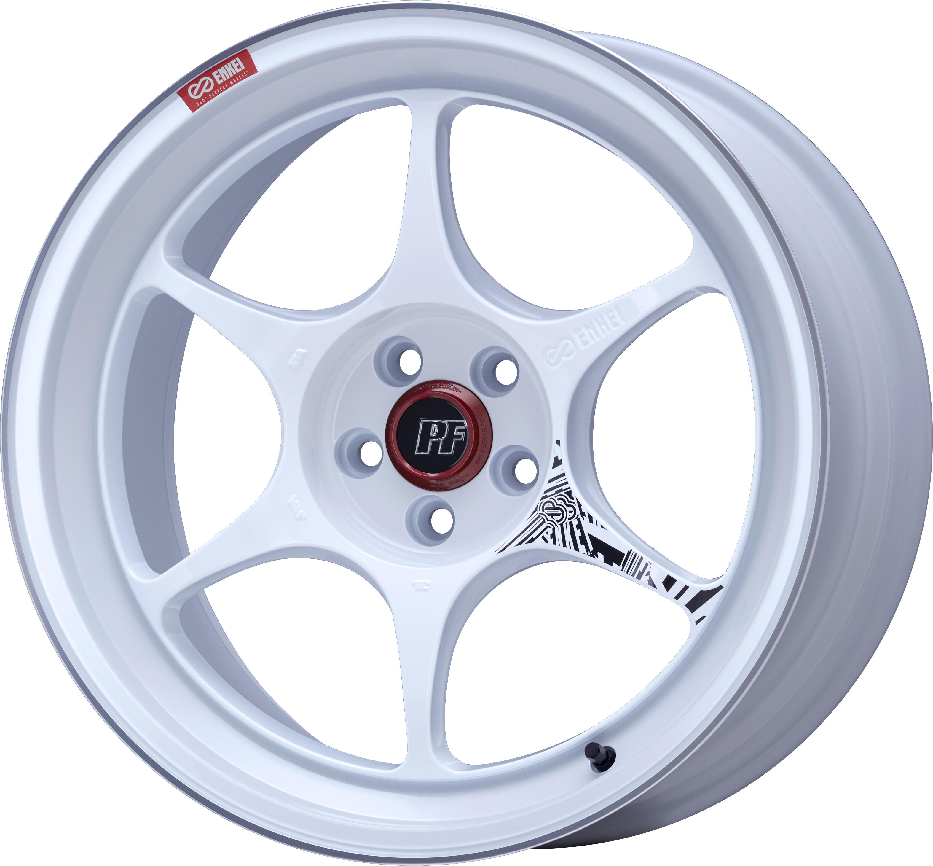 Image of Enkei PF06 Velgen 18 Inch 8.5J ET45 5x114.3 White Machined