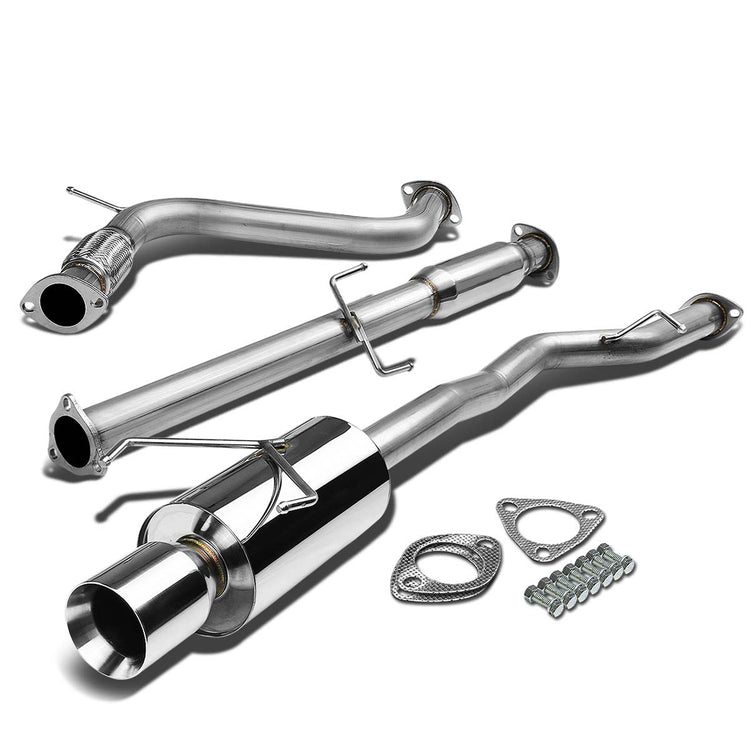 Image of SK-Import Cat-back Uitlaatsysteem Dubbelwandige Tip 57mm Roestvrij Staal Honda Accord