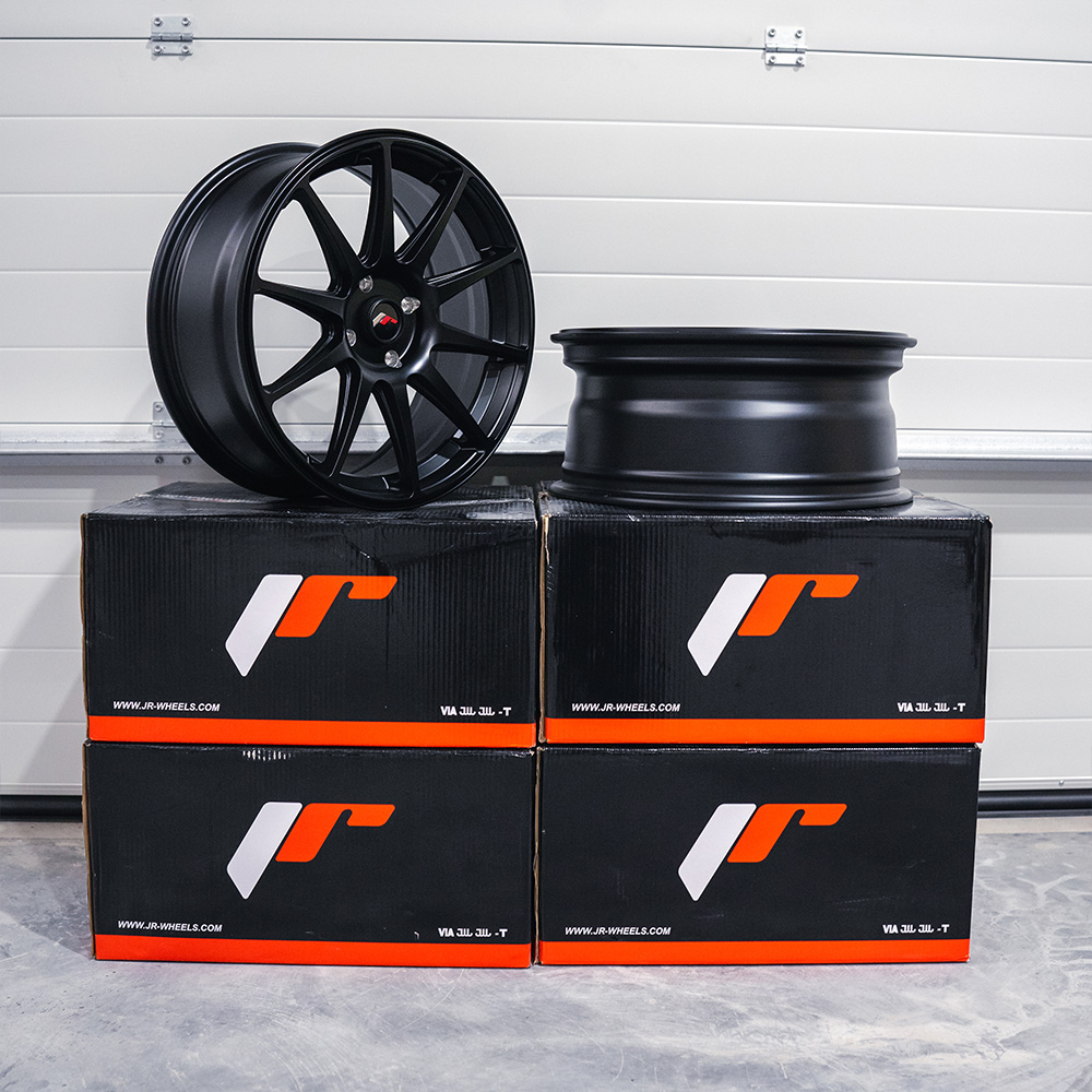 Image of JR-Wheels JR11 Velgen 18 Inch 7.5J ET35 4x108 Flat Black