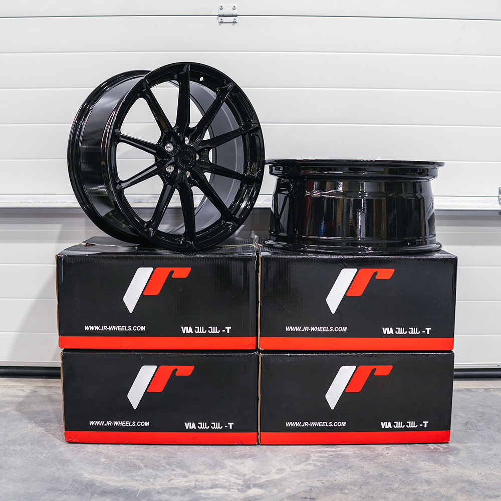 Image of JR-Wheels JR37 TWEEDE KANS Velgen 19 Inch 8.5J ET40 5x100 Gloss Black