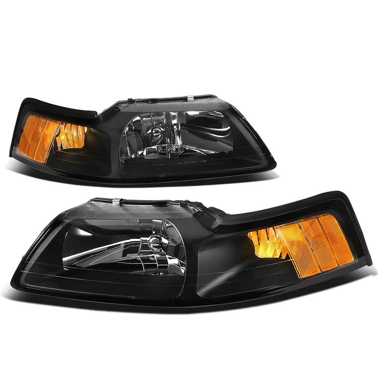 Image of SK-Import Koplampen Factory Style Black Housing Ford Mustang