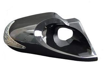 Image of SK-Import Zijspiegels Hyper Style Handmatig Verstelbaar Zwart ABS Plastic