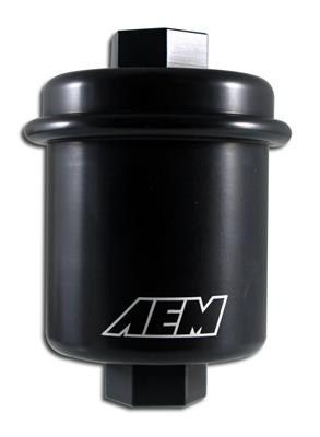 Image of AEM Brandstoffilter High Flow Zwart Honda Civic,CRX,Del Sol