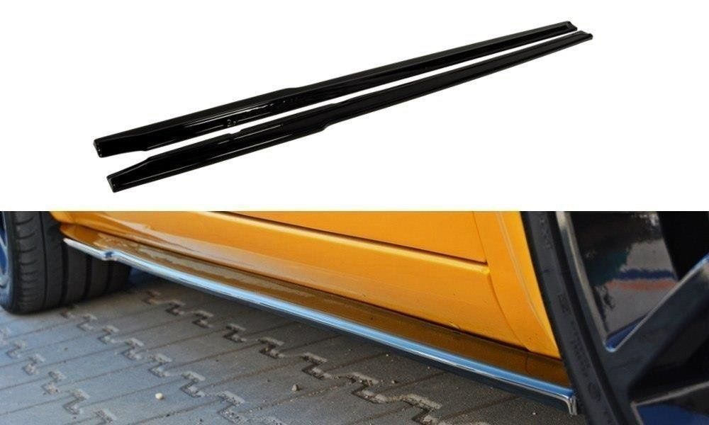 Image of Maxton Side Skirts Glanzend Zwart ABS Plastic Renault Mégane
