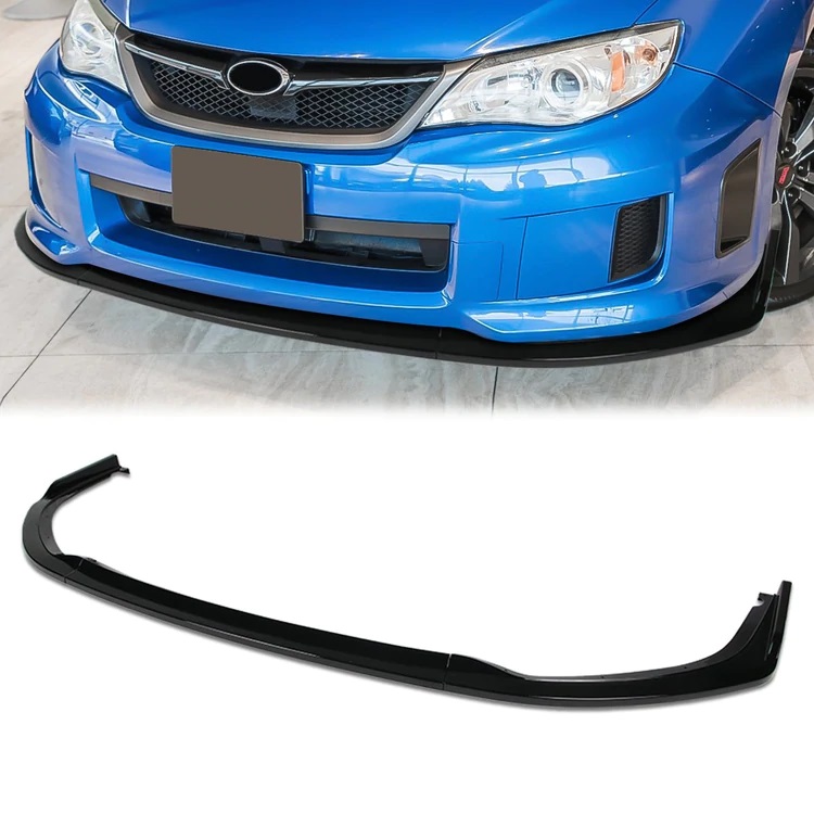 Image of SK-Import Voor Bumper Lip CS2-Style Glanzend Zwart ABS Plastic Subaru Impreza