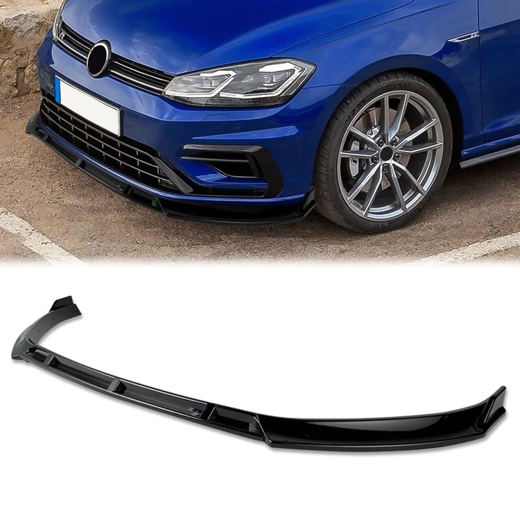 Image of SK-Import Voor Bumper Lip Glanzend Zwart ABS Plastic Volkswagen Golf Pre Facelift