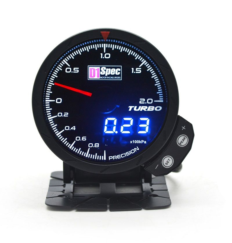 Image of D1 Spec Meter Version 3 Zwart 60mm Boost Druk Meter