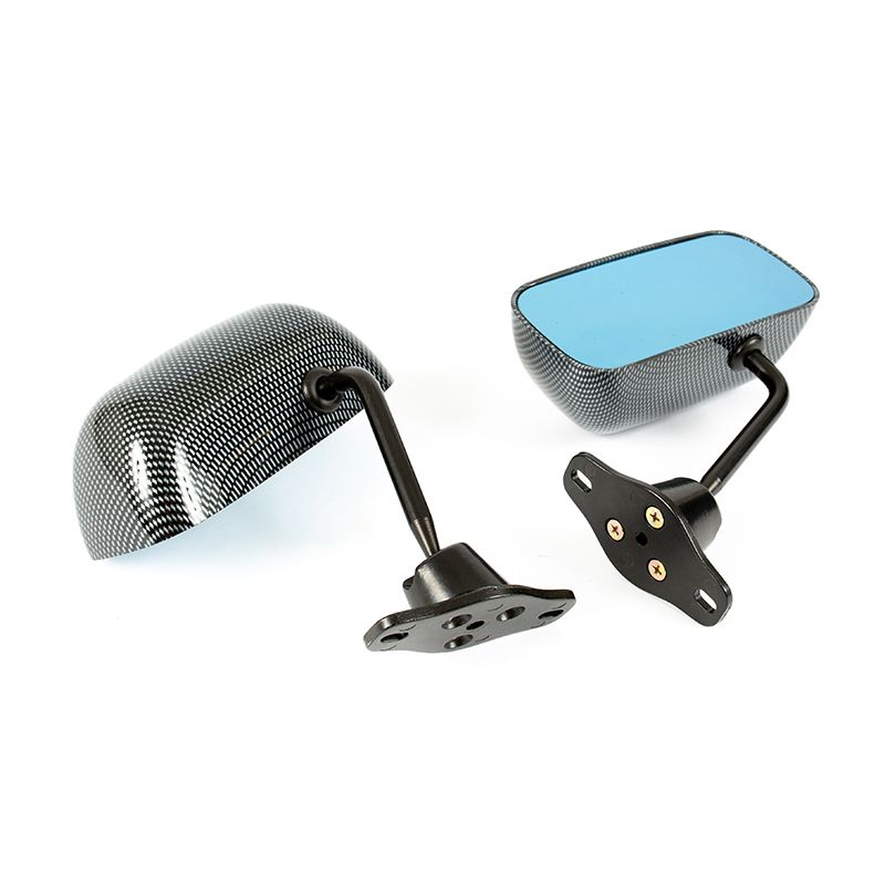 Image of SK-Import Zijspiegels F1 Style Handmatig Verstelbaar Carbon Fiber Look ABS Plastic
