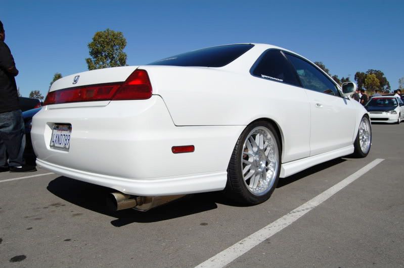 Image of PU Design Achter Bumper Lip OEM Optional Style Zwart Polyurethane Honda Accord