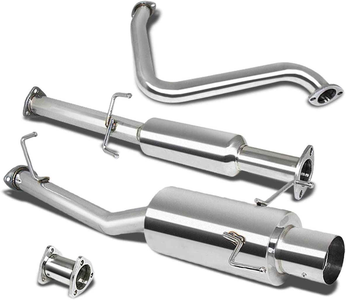 Image of SK-Import Cat-back Uitlaatsysteem 63mm Roestvrij Staal Honda Prelude