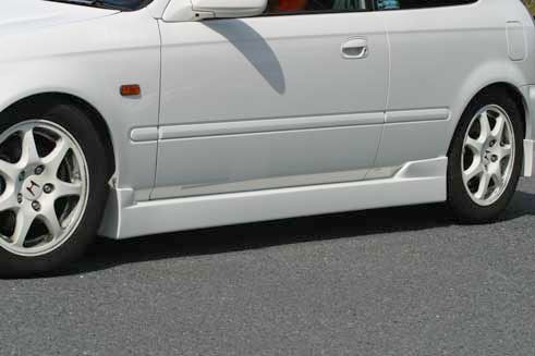 Image of SK-Import Side Skirts Chargespeed Style Zwart ABS Plastic Honda Civic