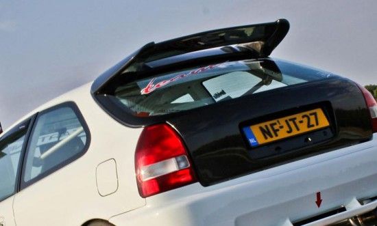Image of Full Carbon Achter Spoiler Bomex Style Carbon Honda Civic