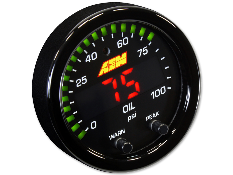 Image of AEM Meter 52mm Olie en brandstof druk