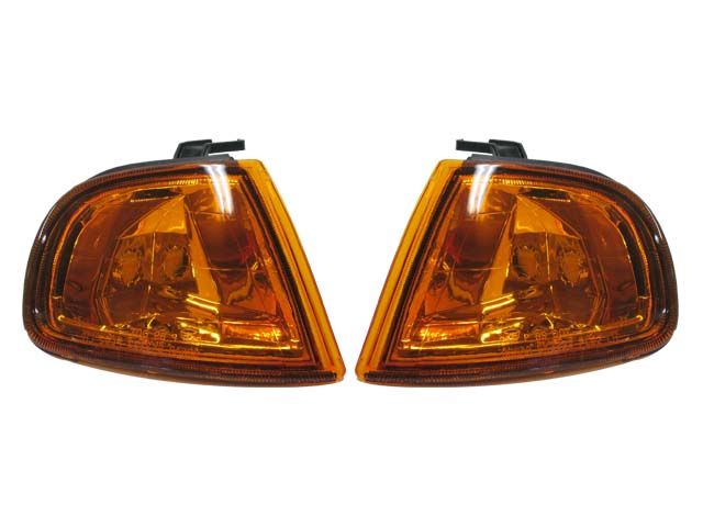 Image of Sonar Corners JDM Style Chrome Housing Oranje Glas Honda Prelude