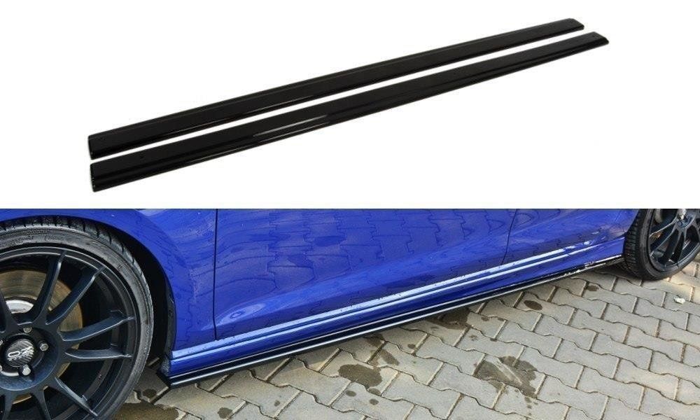Image of Maxton Side Skirts Glanzend Zwart ABS Plastic Volkswagen Golf
