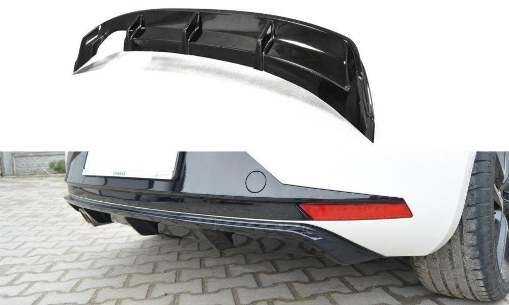 Image of Maxton Achter Diffuser Glanzend Zwart ABS Plastic Seat Leon