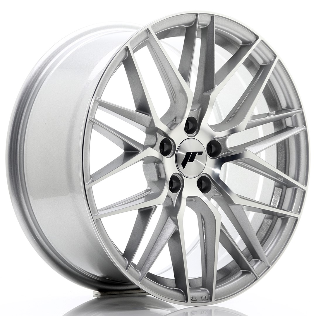 Image of JR-Wheels JR28 Velgen 18 Inch 8.5J ET35 5x120 Silver Machined Face