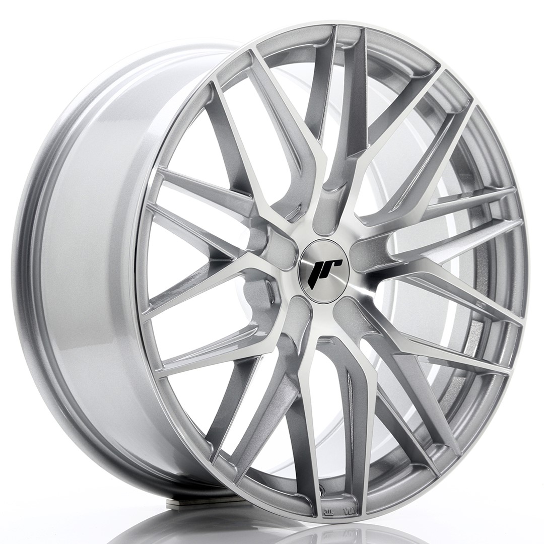 Image of JR-Wheels JR28 Velgen 19 Inch 8.5J ET20-40 Custom PCD Silver Machined Face
