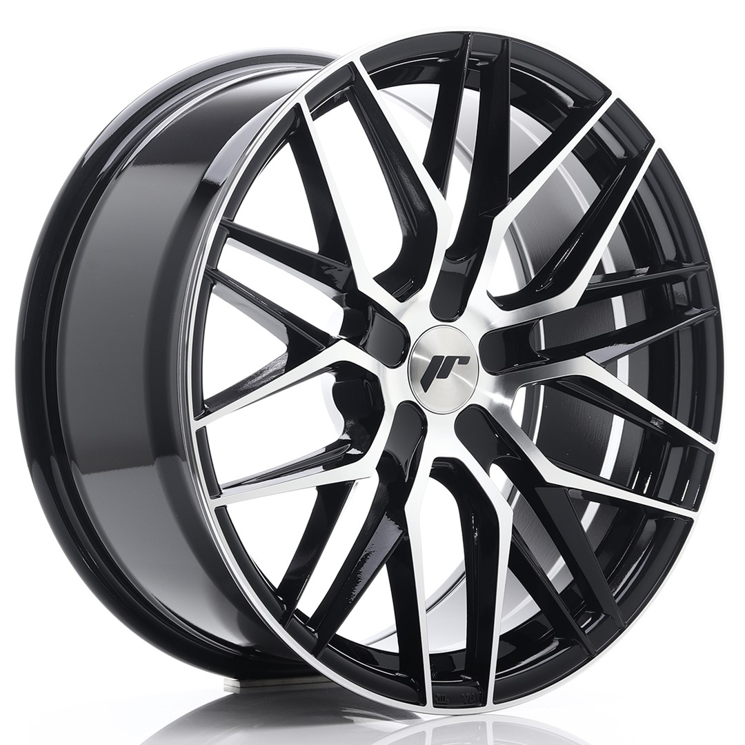 Image of JR-Wheels JR28 Velgen 19 Inch 8.5J ET20-40 Custom PCD Gloss Black Machined Face