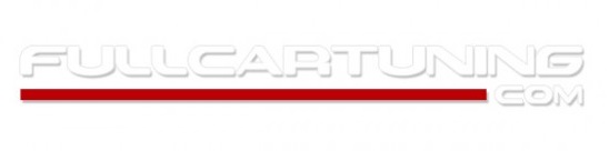 Image of Fullcartuning Sticker Met Rode Streep Wit 50cm