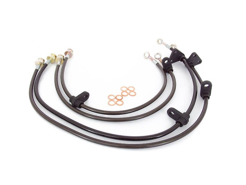 Image of Goodridge Voor en Achter Remleidingen Roestvrij Staal Honda Civic,CRX,Del Sol