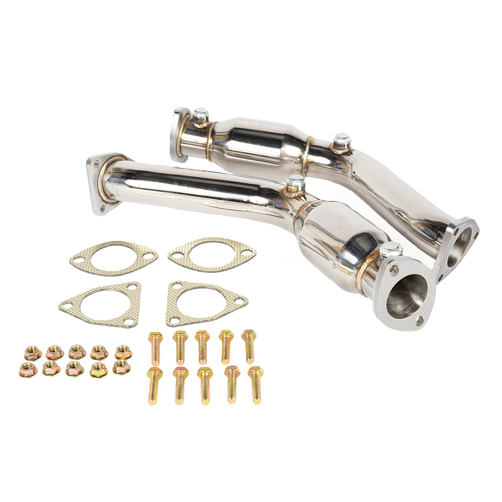 Image of SK-Import Gedempte Decat High Flow Roestvrij Staal Nissan 350Z Pre Facelift