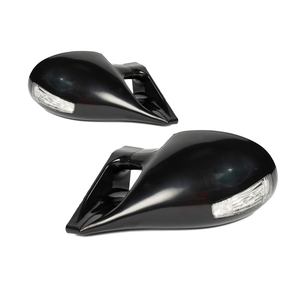 Image of SK-Import Zijspiegels K3 Style Handmatig Verstelbaar Zwart ABS Plastic