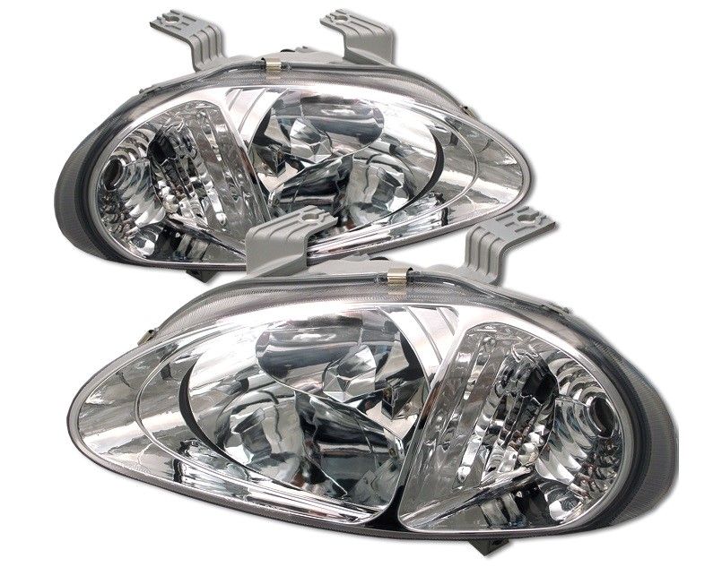 Image of Spring Koplampen Chrome Housing Honda Del Sol