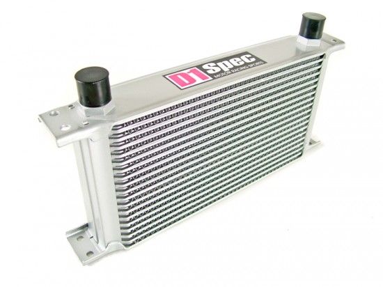 Image of D1 Spec Oliekoeler Zilver 19 Rijen Aluminium