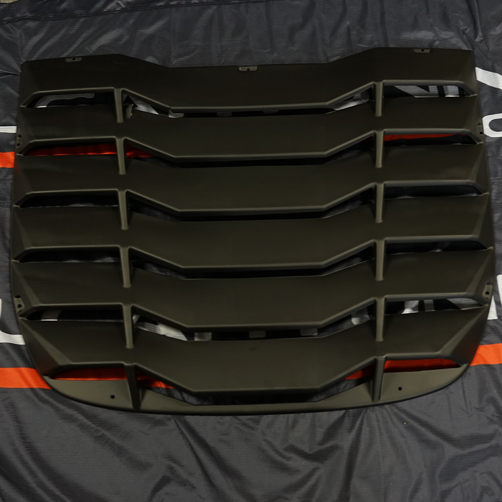 Image of SK-Import Achter Window Louvers TWEEDE KANS Zwart ABS Plastic Nissan 370Z