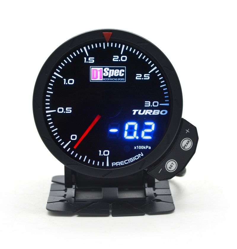 Image of D1 Spec Meter Version 3 Zwart 60mm Boost Druk Meter