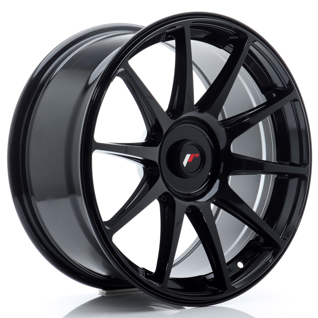 Image of JR-Wheels JR11 Velgen 18 Inch 8.5J ET20-40 Custom PCD Gloss Black