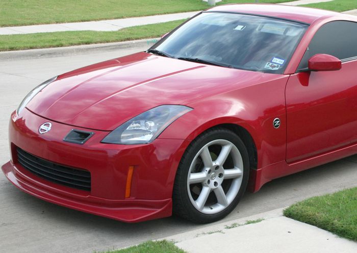 Image of PU Design Voor Bumper Lip Nismo Style Zwart Polyurethane Nissan 350Z Pre Facelift