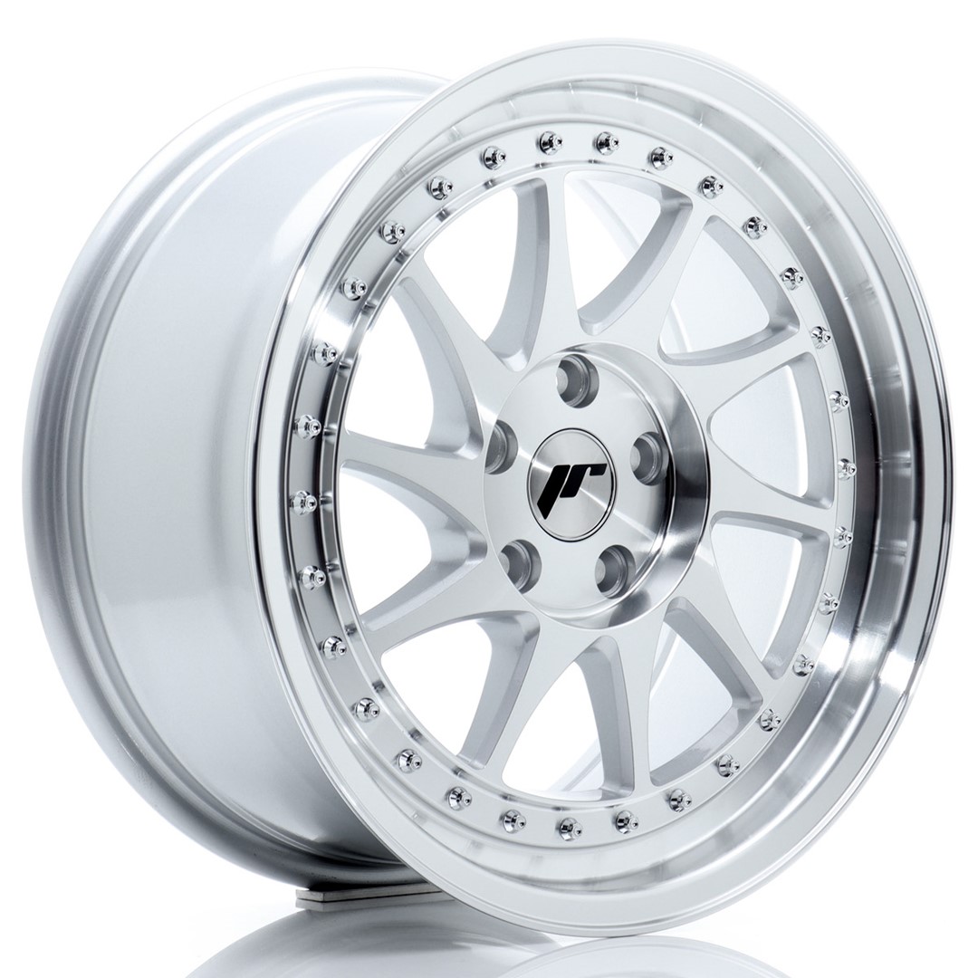 Image of JR-Wheels JR26 Velgen 17 Inch 8J ET35 5x112 Silver Machined Face