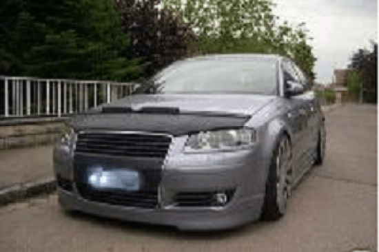 Image of Masterbra Steenslag Beschermer Zwart Vinyl Audi A3