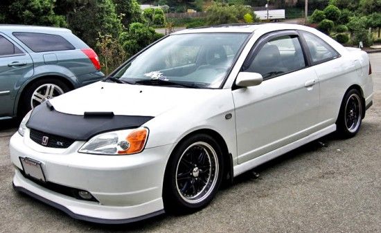 Image of Masterbra Steenslag Beschermer Zwart Vinyl Honda Civic Pre Facelift