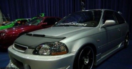 Image of Masterbra Steenslag Beschermer Zwart Vinyl Honda Civic Pre-Facelift 1996-1998