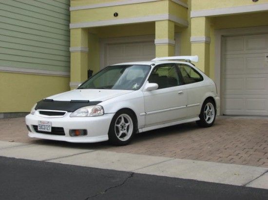 Image of Masterbra Steenslag Beschermer Zwart Vinyl Honda Civic Facelift 1999-2001