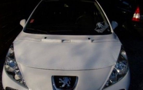 Image of Masterbra Steenslag Beschermer Zwart Vinyl Peugeot 207
